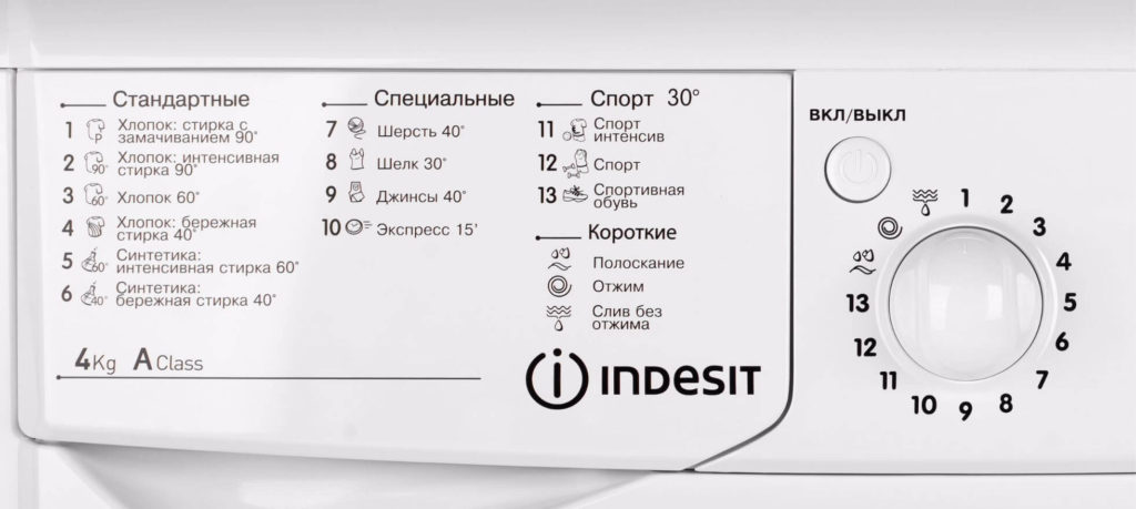  Programi pranja Indesit IWUC 4105